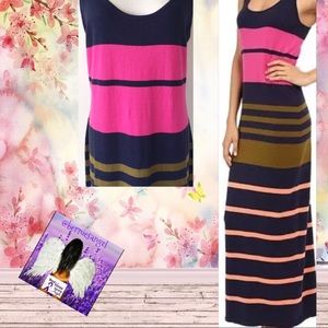 Tommy Bahama Multicolored Knit Maxi Dress Small